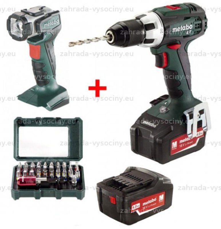 Metabo 18 LT set se svítilnou